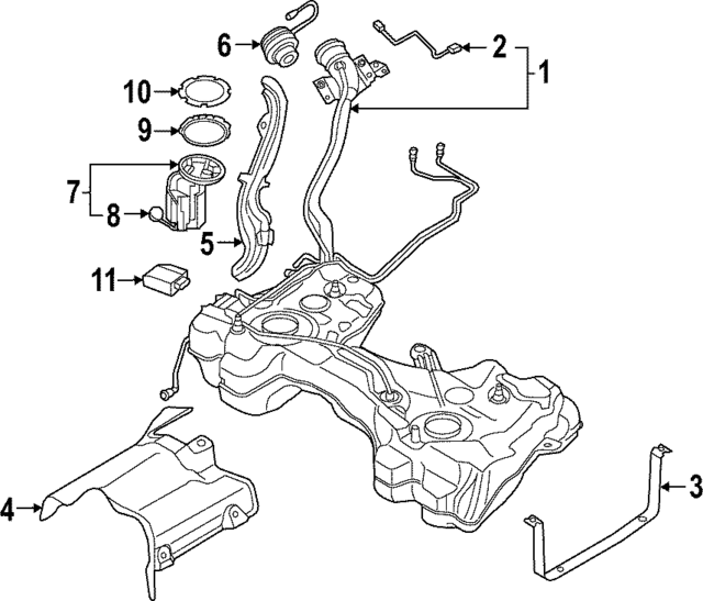 8Y0919087 - Fuel System: Fuel Pump Assembly for Audi Image