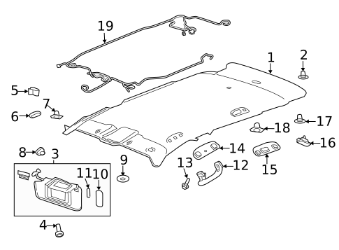 Interior Trim - Roof for 2016 Buick Envision #0