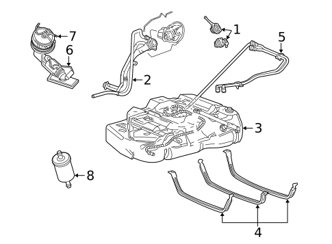 Fuel Pumps & Related Components for 2005 Mercury Monterey #0