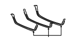 3F2Z9054DA - Fuel System: Fuel Tank Strap for FORD Image