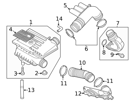 Air Intake for 2015 Volkswagen Jetta #0