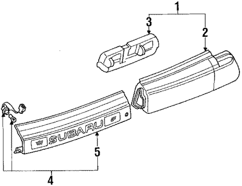 Tail Lamps for 1987 Subaru XT #0