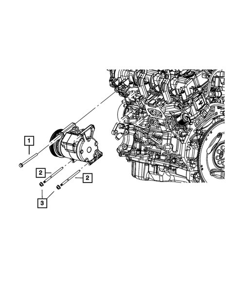 Air Conditioner Compressor and Mounting for 2015 Jeep Grand Cherokee #2