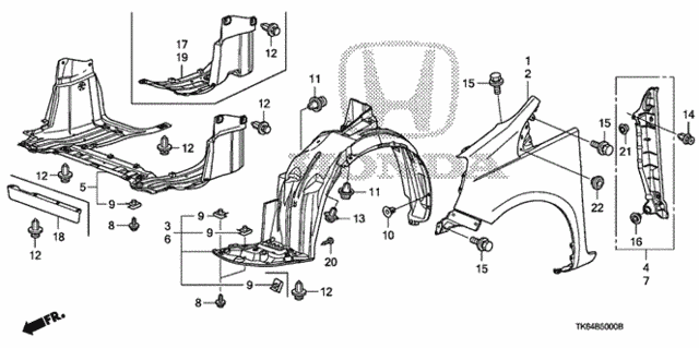 Front Fender for 2012 Honda Fit #0