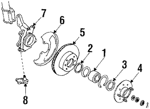 Front Brakes for 1989 Nissan Stanza #0
