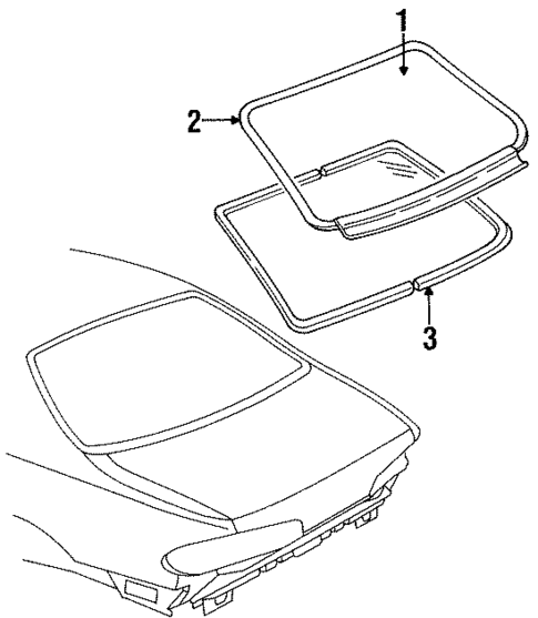 Reveal Moldings for 1996 Pontiac Bonneville #0