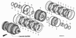 22530RPC004 - Transmission - Automatic: PISTON, CLUTCH for Honda Image