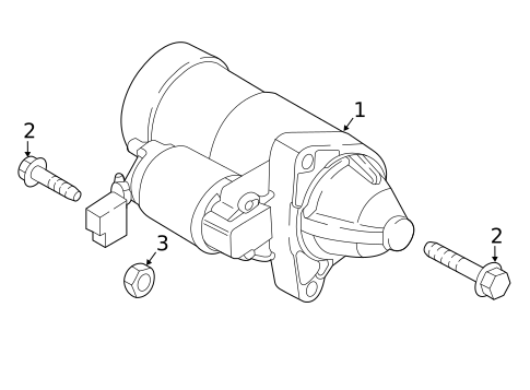 Starter for 2018 Mazda CX-9 #1