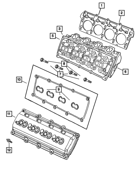 Cylinder Head for 2007 Dodge Durango #0