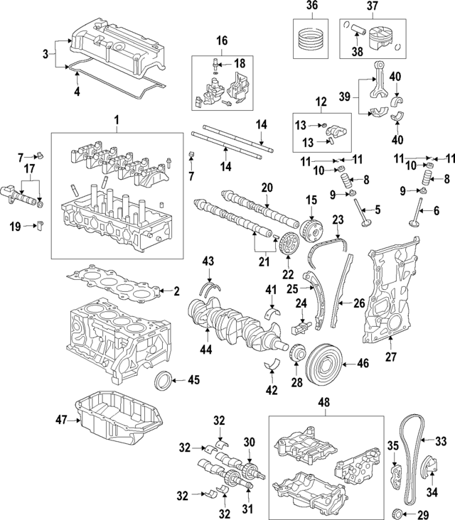 12100RDFA00 - Engine: Cylinder Head for Acura Image