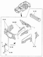 8971221980 - Body/Air Conditioning: SUB-PANEL, DASH (LOWER) for Acura: SLX Image