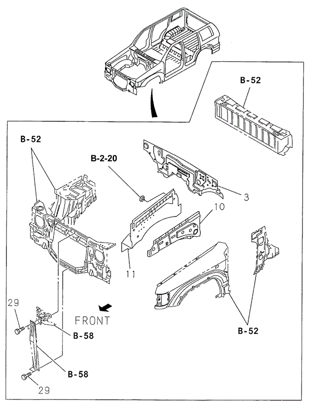 Dash Panel - Fender Skirt for 1998 Acura SLX #0