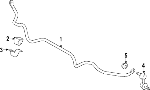 Stabilizer Bar & Components for 2025 Subaru Crosstrek #1