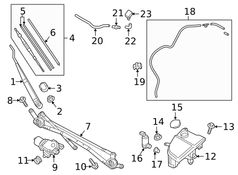 Wiper & Washer Components for 2021 Mazda CX-3 #1