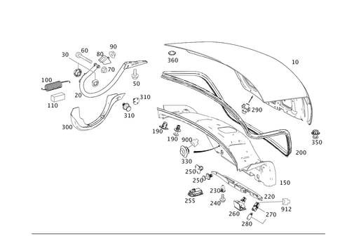 Trunk Lid for 2009 Mercedes-Benz C300 #0