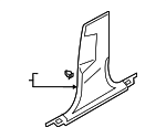 4K88672394PK - Body: Lower Center Pillar Trim for Audi Image