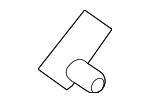 8V0867276A - Body: Windshield Pillar Trim Clip for Audi Image