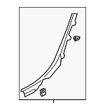 4K88677674PK - Body: Rear Sill Plate for Audi Image