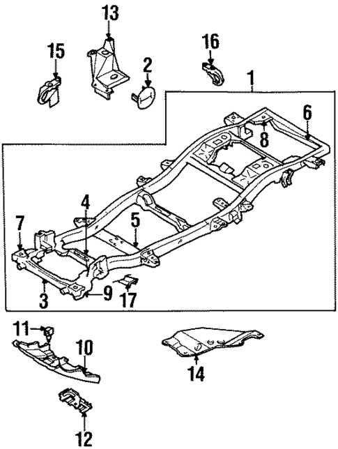 Frame & Components for 1998 Acura SLX #0