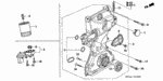 90009RNAA00 - Engine: BOLT, SPECIAL (8X65) for Honda Image