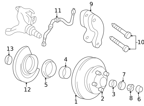 Wheel Bearings, Seals, & Related Components for 1995 Chevrolet S10 #0
