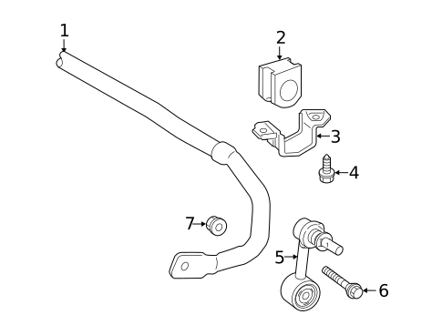 Stabilizer Bar & Components for 2019 Toyota Avalon #0