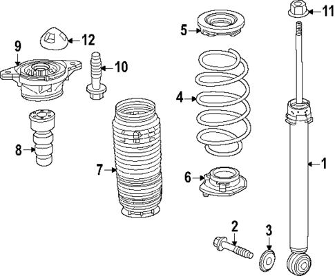 Shocks & Components for 2025 Honda Civic #1