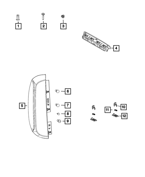 Lamps-Interior and Exterior for 2020 Ram ProMaster City #0