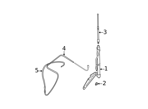 Antenna & Radio for 2003 Kia Sedona #0