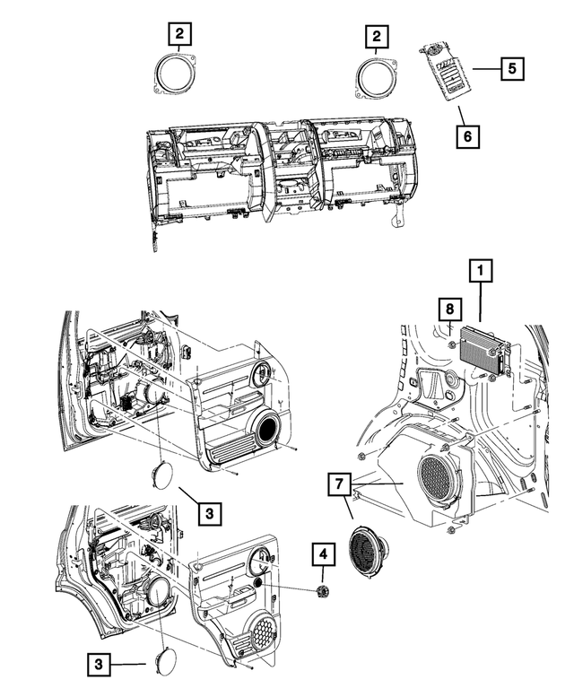 5064205AA - Electrical: Speaker for Mopar Image