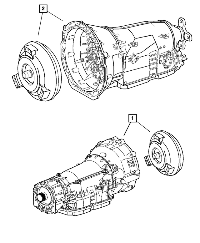 R8003109AG - Automatic Transmission 5 Speed [DGJ/DJU]: With Torque Converter Transmission Kit for Mopar Image