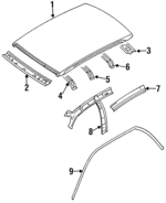 763101M530 - : Roof Rail for Nissan: 200SX, Sentra Image