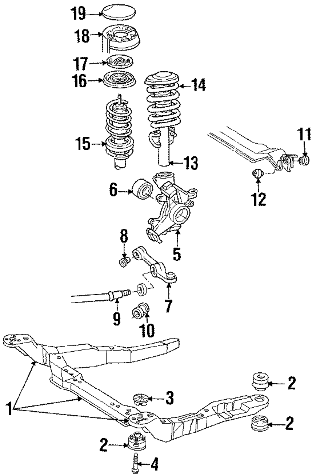 F3DZ5C145B - Suspension: Engine Cradle for Ford Image