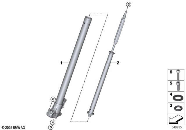7119909558 - Front Axle, Front Suspension: O-Ring - 2.9X1.78 for BMW-Motorrad Image