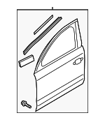 4H0831051B - Body: Door Shell for Audi: A8 Quattro, S8 Image