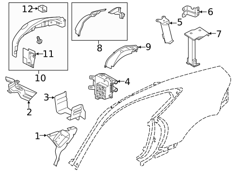 Inner Structure for 2020 Jaguar F-Type #1
