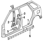 6322162B00 - : Inner Rocker for Suzuki Image