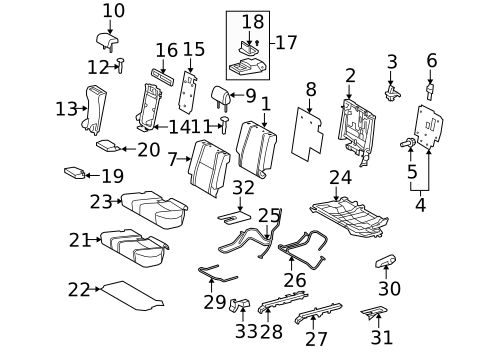 Second Row Seats for 2024 Toyota 4Runner #1