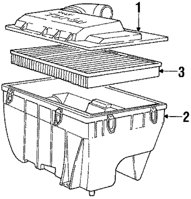 3517062 - Engine: Air Cleaner Assembly for Volvo: 740, 760, 780, 940 Image