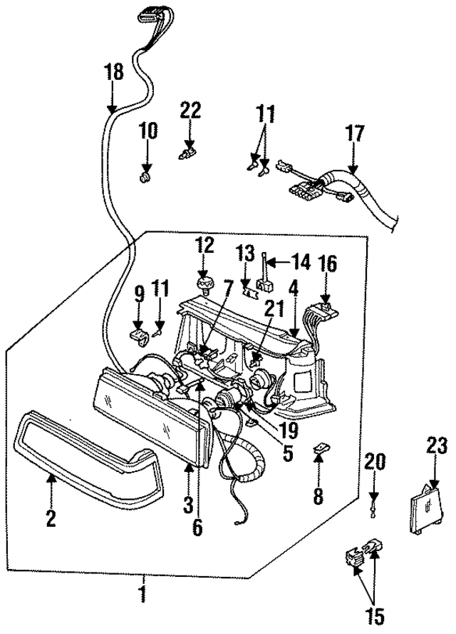 16510626 - Electrical: Headlamp Assembly Bezel for GM Image