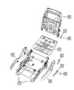 4610145AA - : Front Seat Back Frame for Dodge: Avenger, Caliber, Journey | Jeep: Compass, Patriot Image