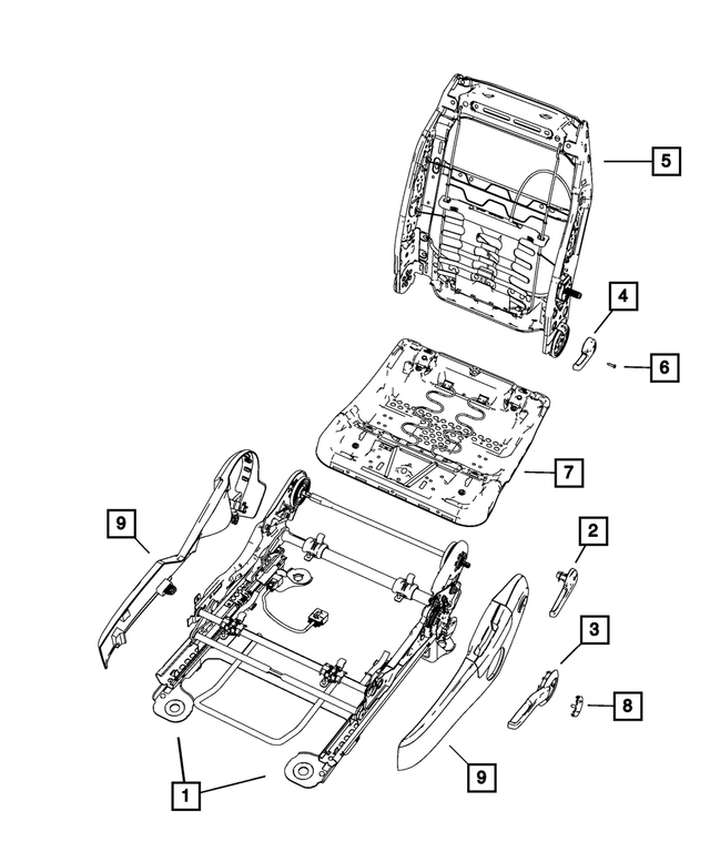 1FK07BD5AD - Interior Trim: Recliner Handle for Mopar Image image