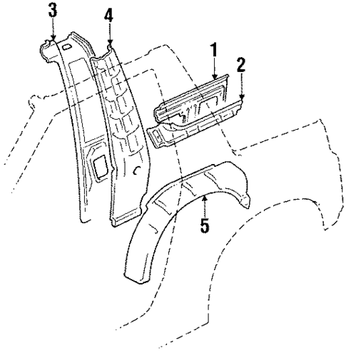 Inner Panel for 1990 Suzuki Sidekick #0