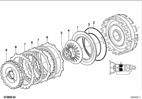 Individual Transmission Parts for 1992 BMW 850Ci #12