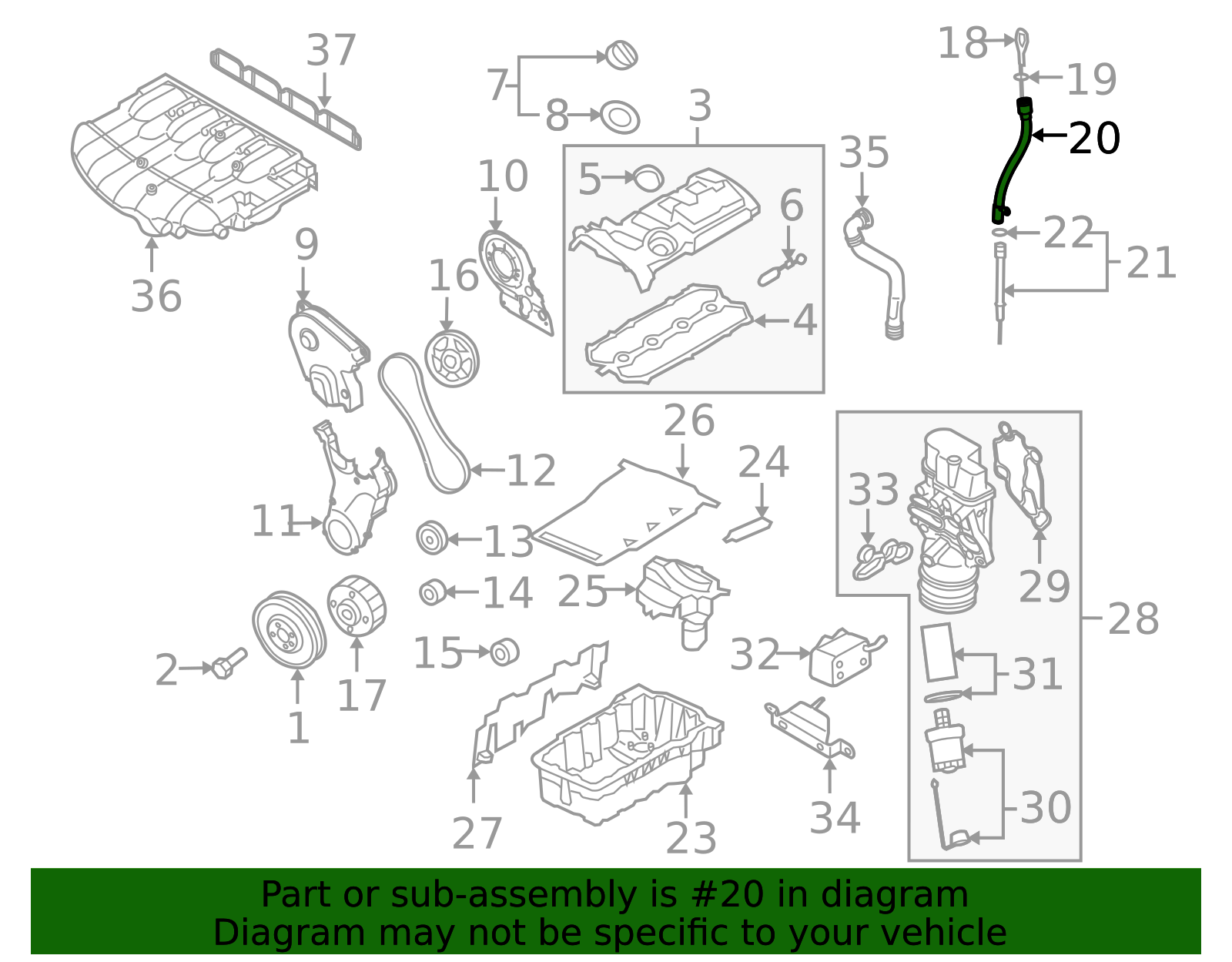 06F-103-663-H - OEM NEW 2006-2013 VW Volkswagen Golf R Upper Gas Tube ...