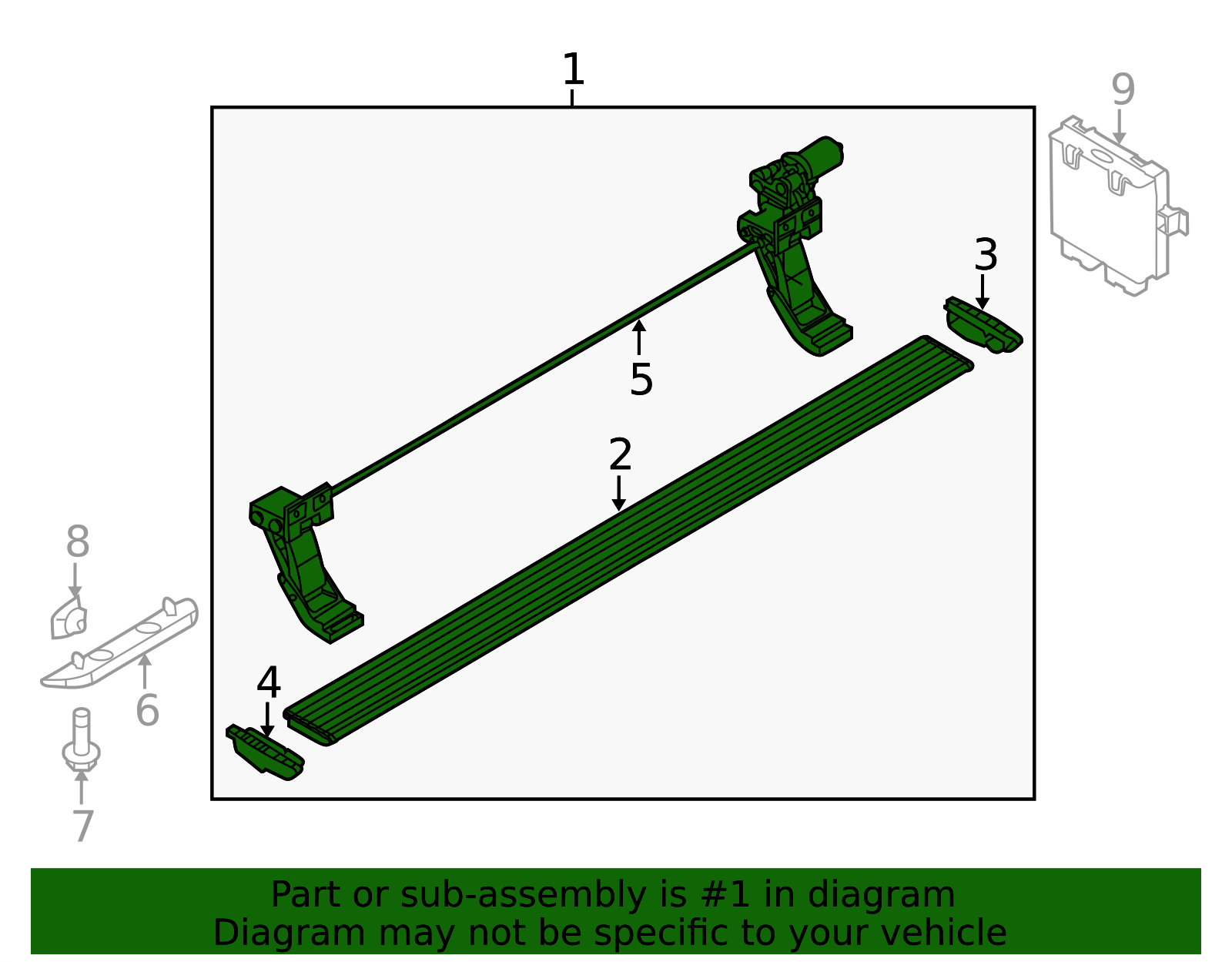 2009-2014 Ford F-150 Step Bar Assembly AL3Z-16451-A | OEM Parts Online