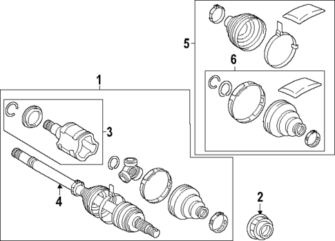 Axle Shaft & Joints for 2022 Lexus NX250 #1
