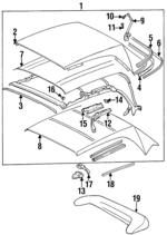 N0161992 - : Top Cover Retainer for Volkswagen: Cabrio Image