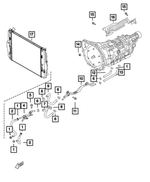 68317646AA - Cooling: Transmission Oil Cooler Hose for Mopar Image
