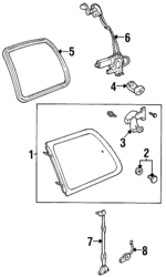 2F5Z12305A28AA - : Weatherstrip for Mercury: Villager Image